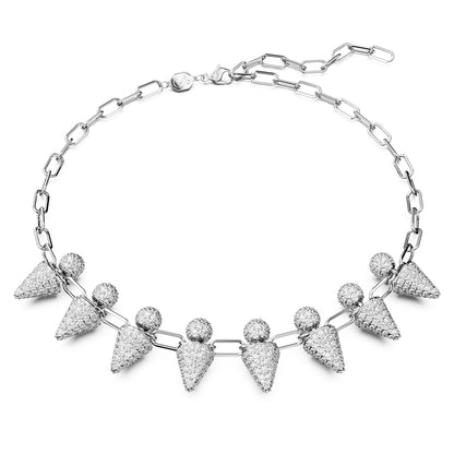 Collar Sublima, Blanco, Baño de rodio