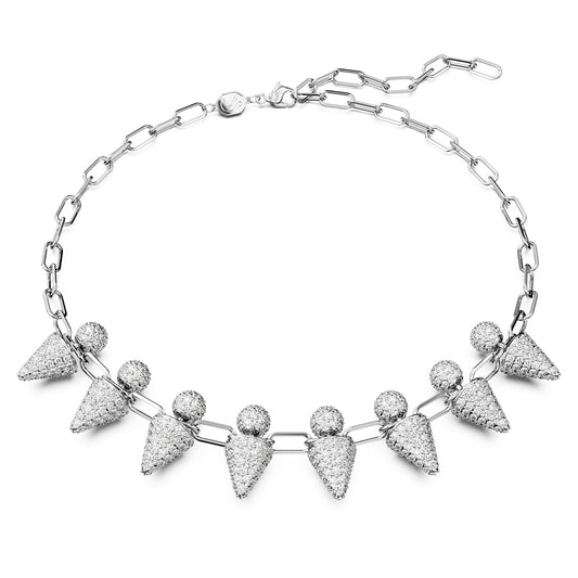Collar Sublima, Blanco, Baño de rodio