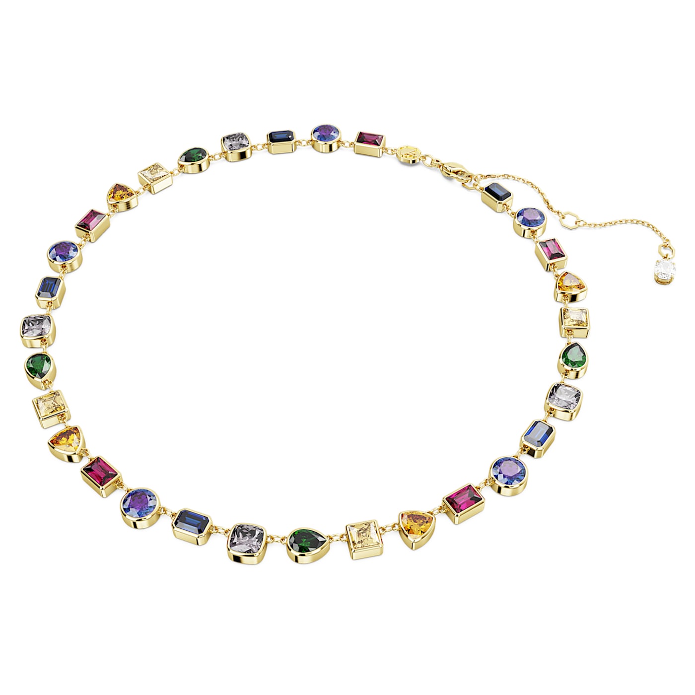 Collar Tennis Imber Tallas mixtas, Multicolor, Baño tono oro