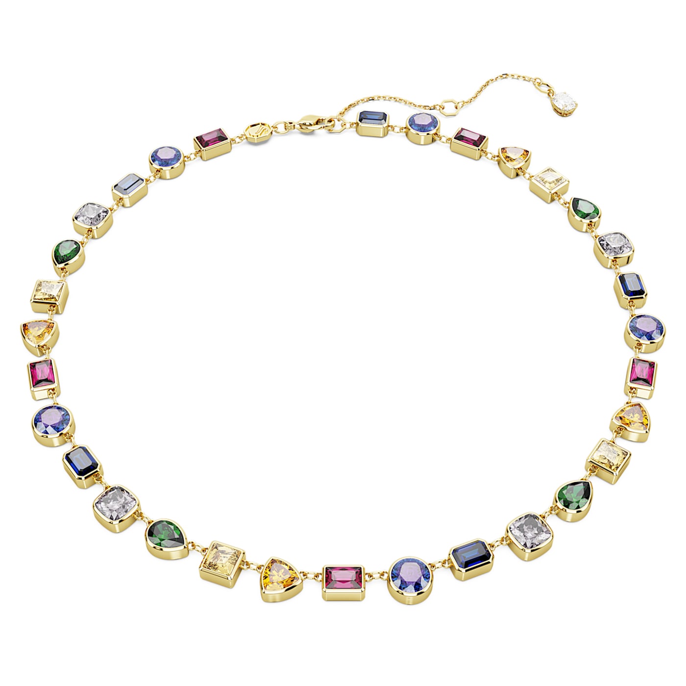 Collar Tennis Imber Tallas mixtas, Multicolor, Baño tono oro