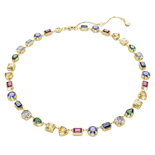 Collar Tennis Imber Tallas mixtas, Multicolor, Baño tono oro