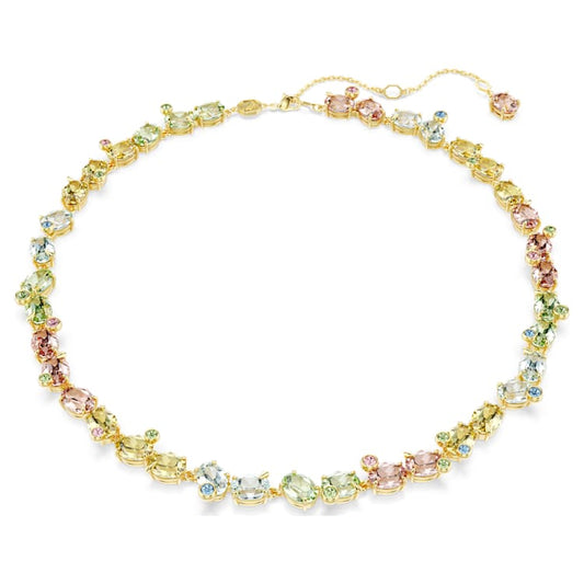 Collar Tennis Gema Tallas mixtas, Multicolor, Baño tono oro