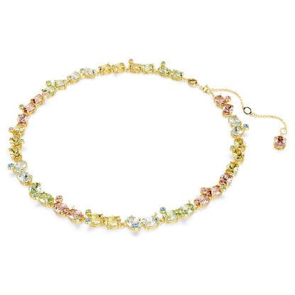Collar Tennis Gema Tallas mixtas, Multicolor, Baño tono oro