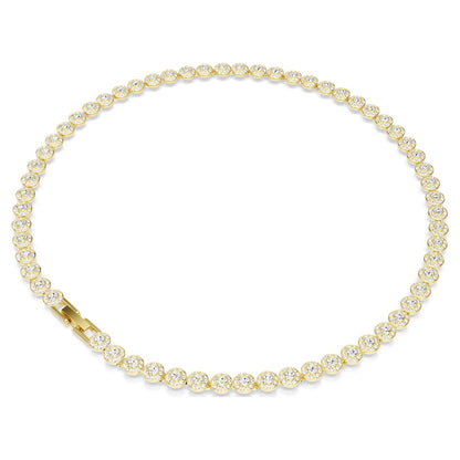 Collar Una Angelic Talla redonda, Pequeño, Blanco, Baño tono oro
