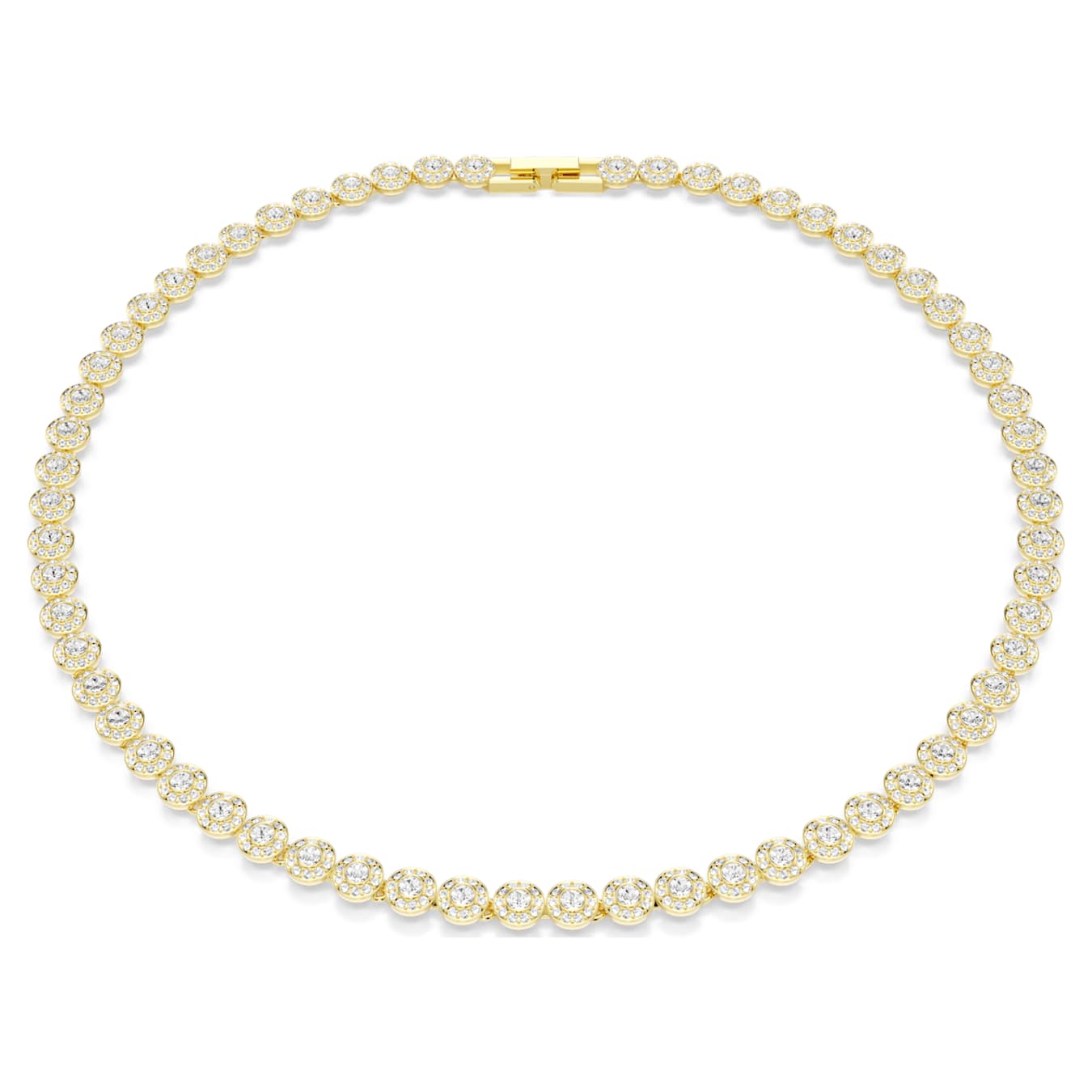 Collar Una Angelic Talla redonda, Pequeño, Blanco, Baño tono oro