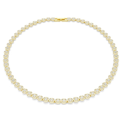 Collar Una Angelic Talla redonda, Pequeño, Blanco, Baño tono oro