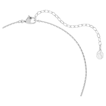 Nuevo Conjunto Ariana Grande x Swarovski Perla de cristal, Talla redonda, Flor, Blanco, Baño de rodio