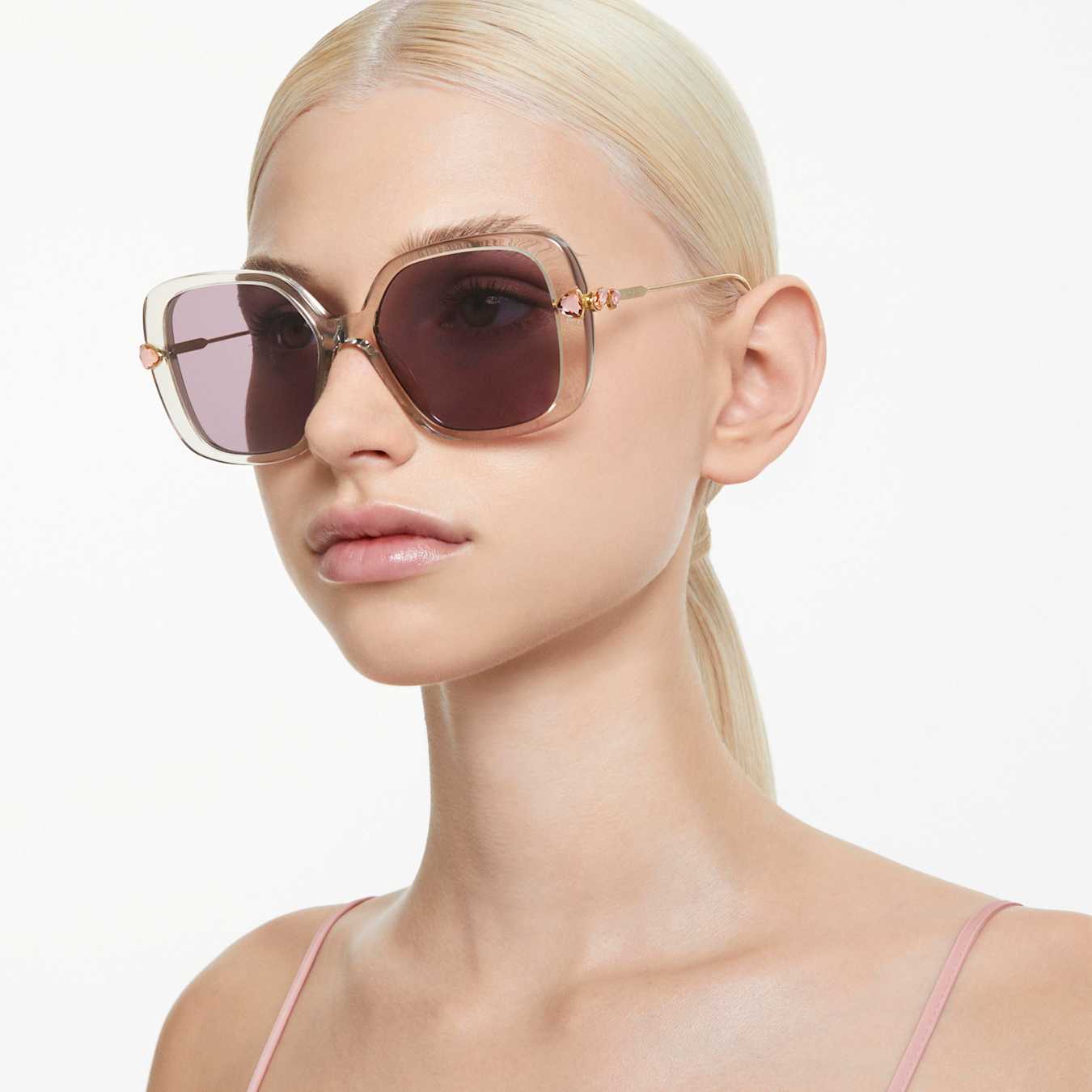 Gafas de sol De gran tamaño, Forma cuadrada, SK6011, Moradas
