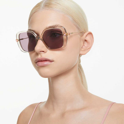 Gafas de sol De gran tamaño, Forma cuadrada, SK6011, Moradas