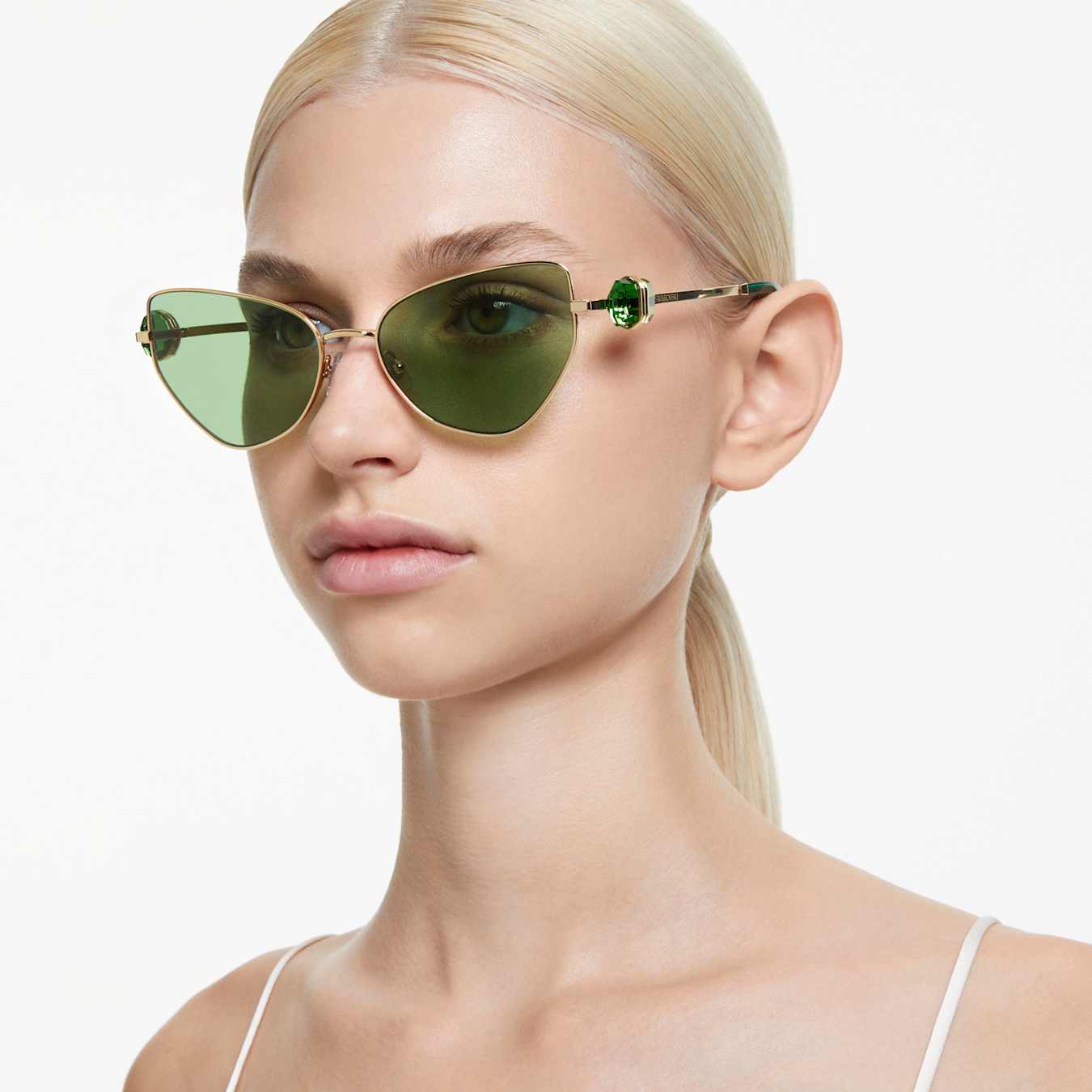 Gafas de sol Forma de ojo de gato, Verdes