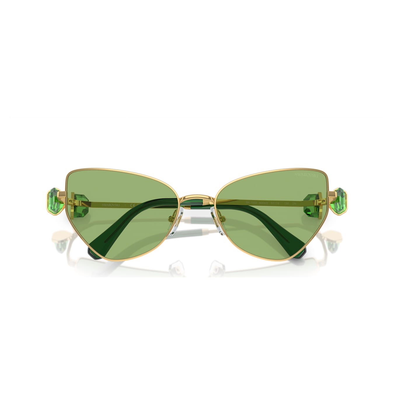 Gafas de sol Forma de ojo de gato, Verdes