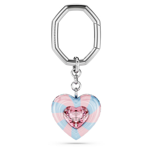 Llavero Dulcis Talla de corazón, Corazón, Multicolor, Baño de rodio