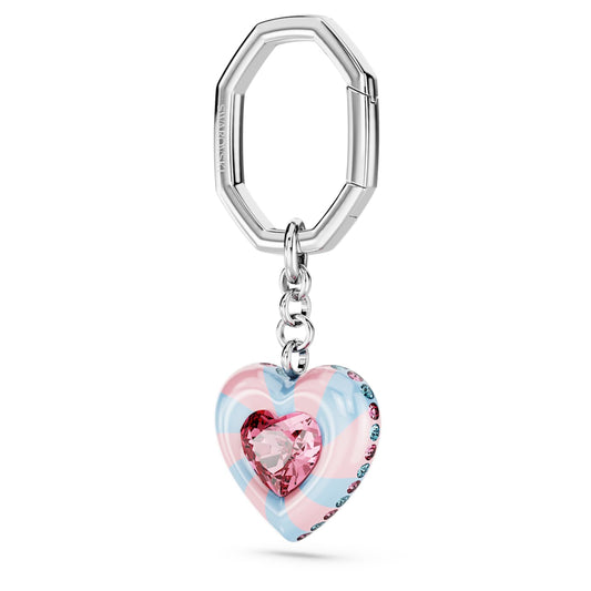 Llavero Dulcis Talla de corazón, Corazón, Multicolor, Baño de rodio