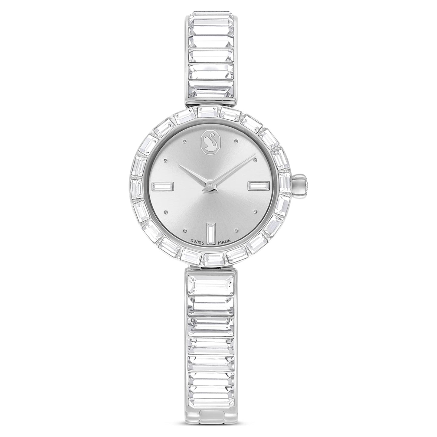Reloj Matrix Bangle, Fabricado en Suiza, Tono plateado, Acero inoxidable