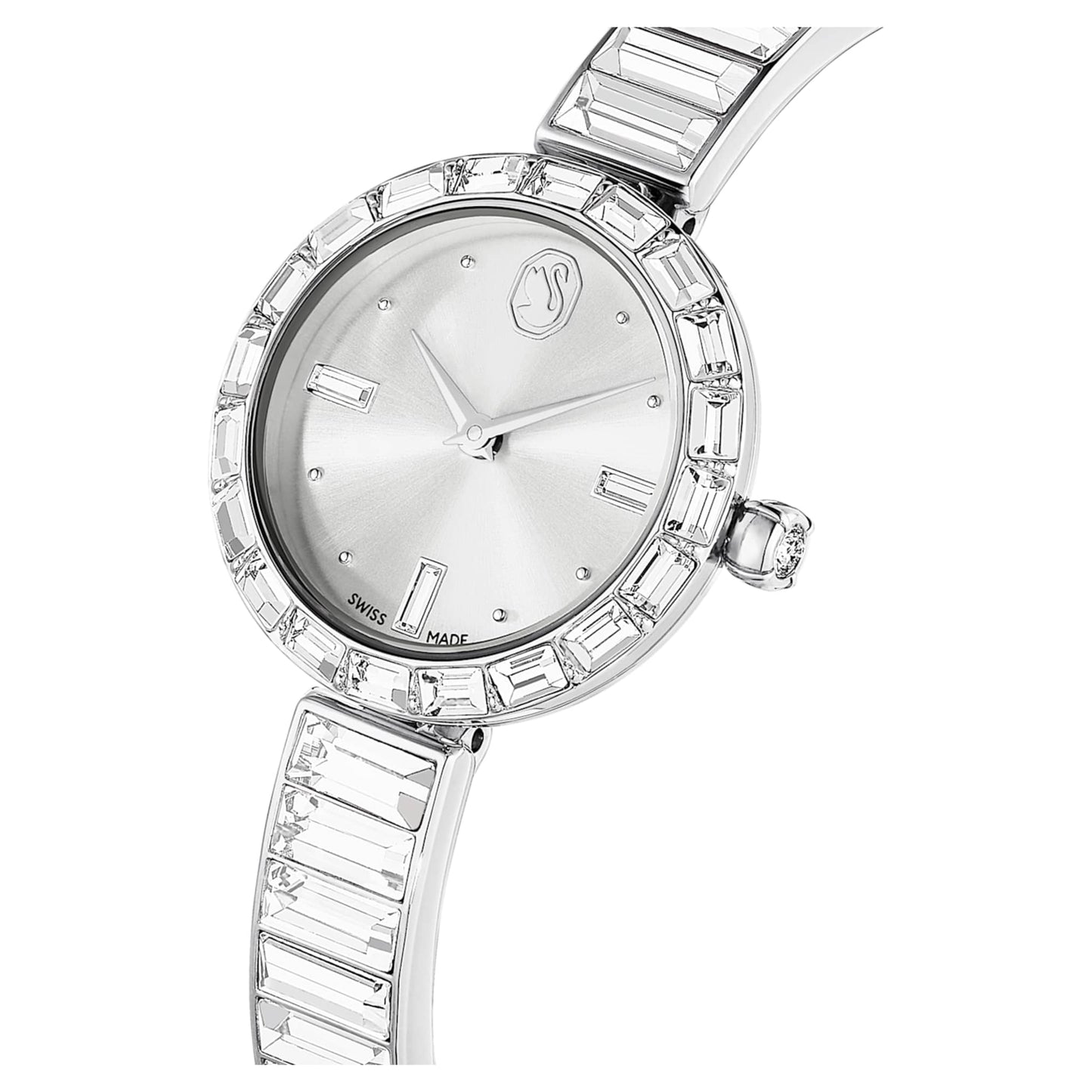 Reloj Matrix Bangle, Fabricado en Suiza, Tono plateado, Acero inoxidable