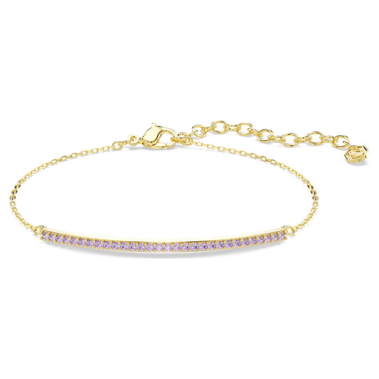 Pulsera Only, Talla redonda, Morada, Acabado en oro de 18 quilates