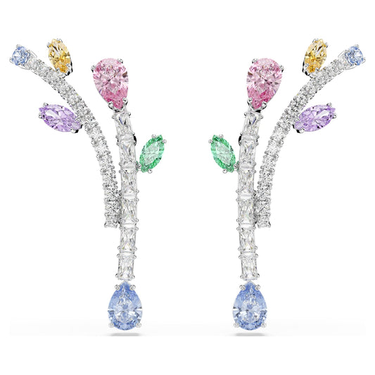 Pendientes Ariana Grande x Swarovski Tallas mixtas, Multicolores, Baño de rodio