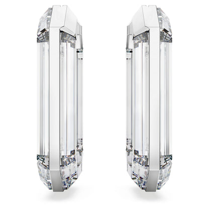 Pendientes de aro Lucent, Arte, Forma octagonal, Blancos