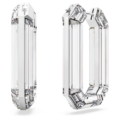 Pendientes de aro Lucent, Arte, Forma octagonal, Blancos