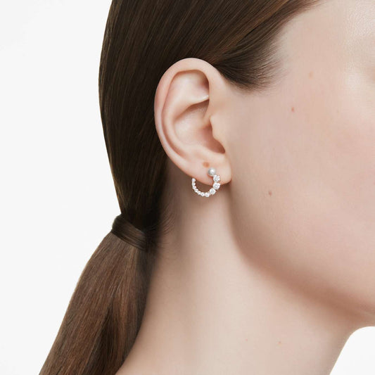 Pendientes de aro Matrix, Baño tono oro rosa