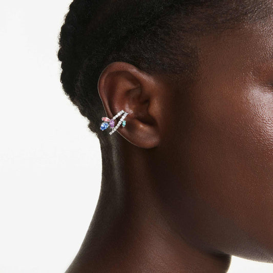 Pendientes ear cuff Ariana Grande x Swarovski Tallas mixtas, Multicolores, Baño de rodio