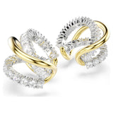 Pendientes ear cuff HyperbolaTallas mixtas, Blancos, Combinación de acabados metálicos