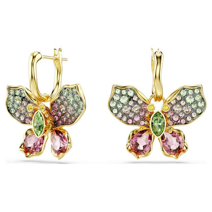 Pendientes Idyllia Tallas mixtas, Pavé, Mariposa, Multicolores