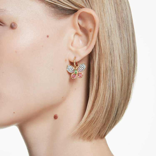 Pendientes Idyllia Tallas mixtas, Pavé, Mariposa, Multicolores