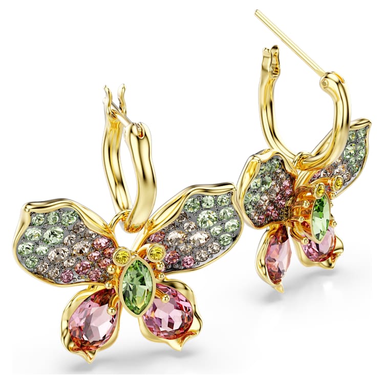 Pendientes Idyllia Tallas mixtas, Pavé, Mariposa, Multicolores