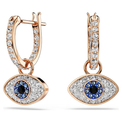 Pendientes Symbolica Ojo, Multicolores, Baño tono oro rosa
