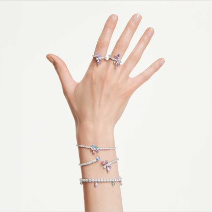 Pulsera Ariana Grande x Swarovski Tallas mixtas, Flor, Multicolor, Baño de rodio
