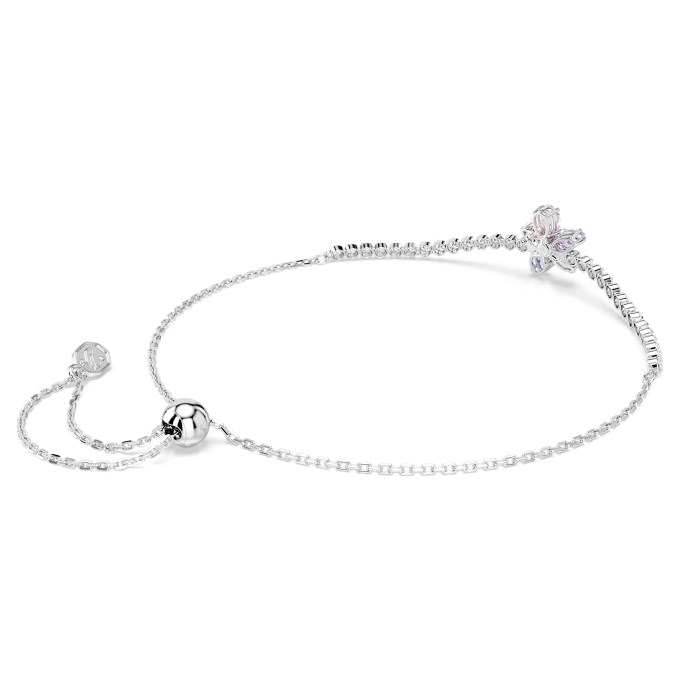 Pulsera Ariana Grande x Swarovski Tallas mixtas, Flor, Multicolor, Baño de rodio