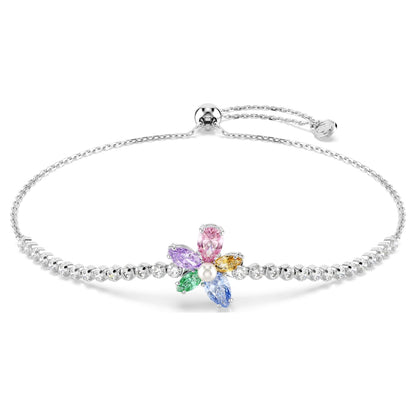 Pulsera Ariana Grande x Swarovski Tallas mixtas, Flor, Multicolor, Baño de rodio
