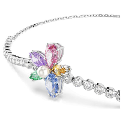 Pulsera Ariana Grande x Swarovski Tallas mixtas, Flor, Multicolor, Baño de rodio