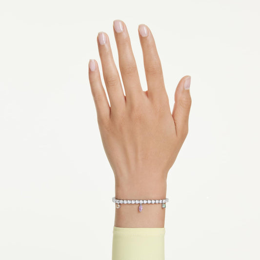 Pulsera Ariana Grande x Swarovski Tallas mixtas, Multicolor, Baño de rodio