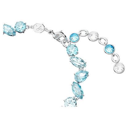 Pulsera Gema, Tallas mixtas, Azul, Baño de rodio