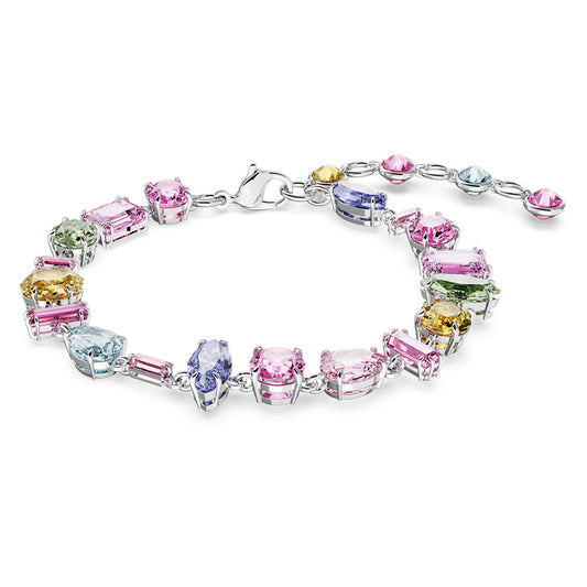 Pulsera Gema, Tallas mixtas, Multicolor, Baño de rodio