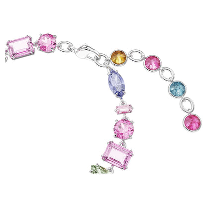 Pulsera Gema, Tallas mixtas, Multicolor, Baño de rodio