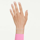 Pulsera Idyllia Tallas mixtas, Flecha, Blanca, Baño de rodio