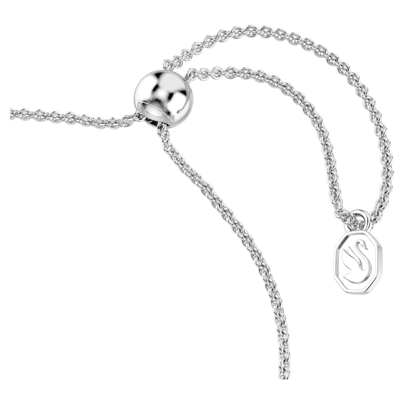 Pulsera Idyllia Tallas mixtas, Flecha, Blanca, Baño de rodio