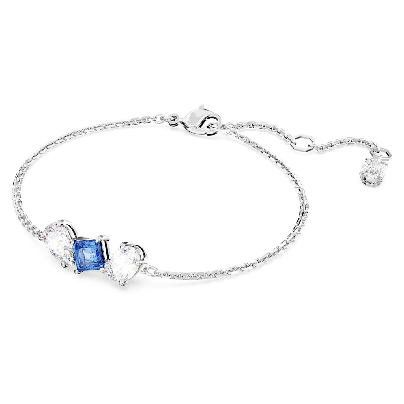 Pulsera Mesmera, Tallas mixtas, Azul, Baño de rodio