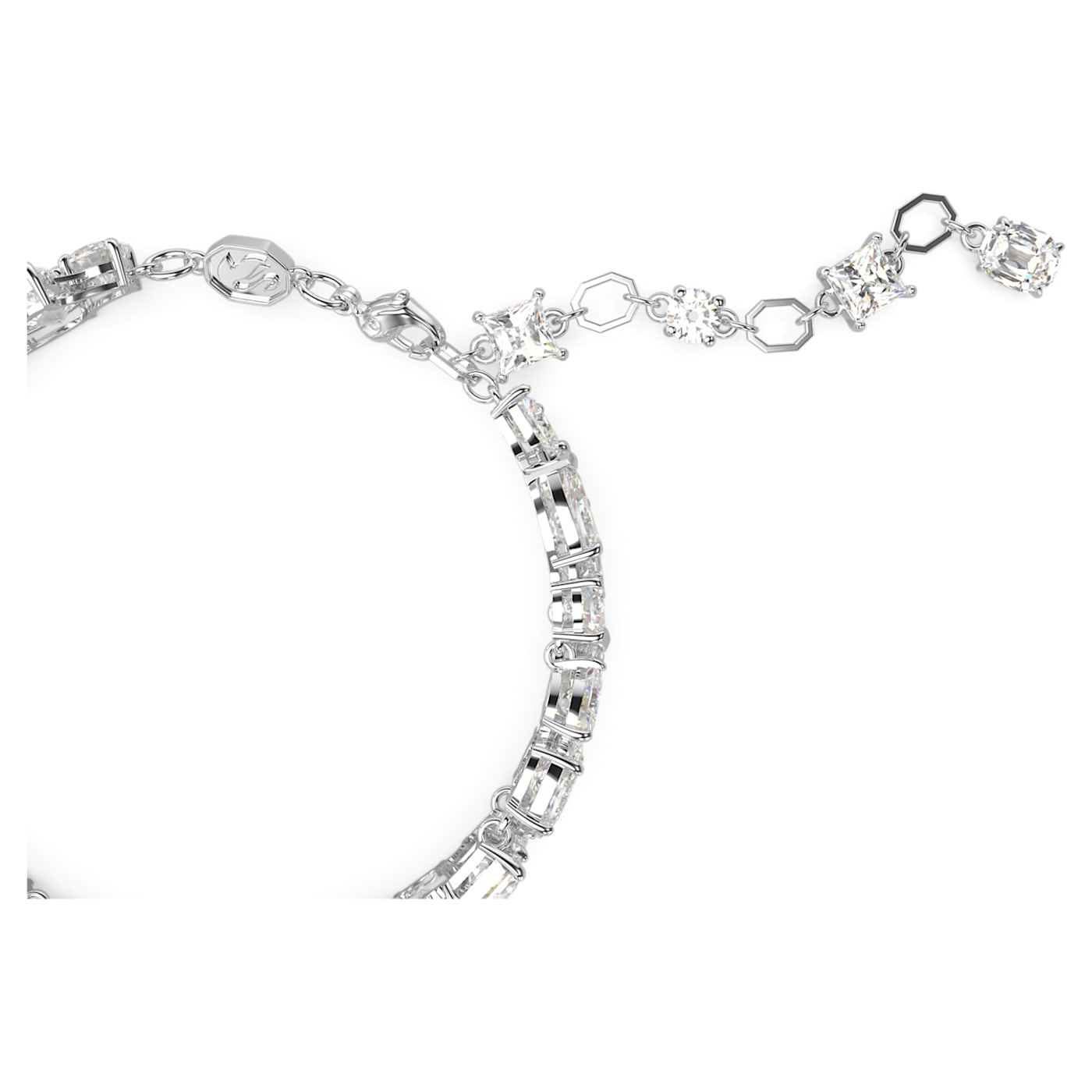 Pulsera Mesmera, Tallas mixtas, Blanca, Baño de rodio