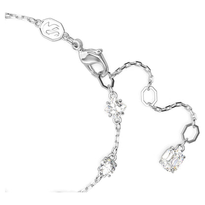 Pulsera Mesmera, Tallas mixtas, Diseño distribuido, Blanca, Baño de rodio
