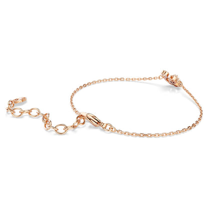 Pulsera Swan Tallas mixtas, Cisne, Blanca, Baño tono oro rosa