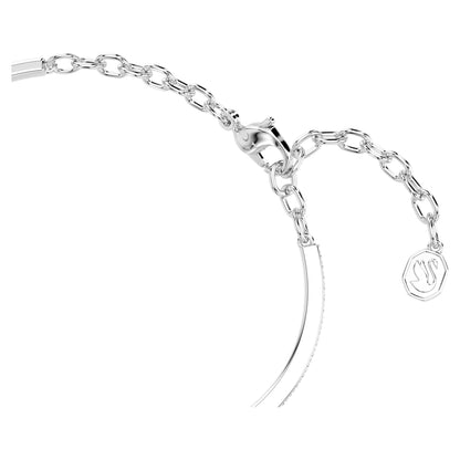 Pulsera Symbolica Pavé, Herradura, Blanca, Baño de rodio