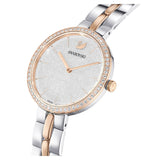 Reloj Cosmopolitan Fabricado en Suiza, Brazalete de metal, Blanco, Combinación de acabados metálicos