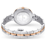 Reloj Cosmopolitan Fabricado en Suiza, Brazalete de metal, Blanco, Combinación de acabados metálicos