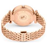 Reloj Crystalline Wonder, Fabricado en Suiza, Brazalete de metal, Tono oro rosa, Acabado tono oro rosa