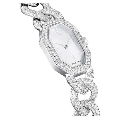 Reloj Dextera Chain, Fabricado en Suiza, Tono plateado, Acero inoxidable