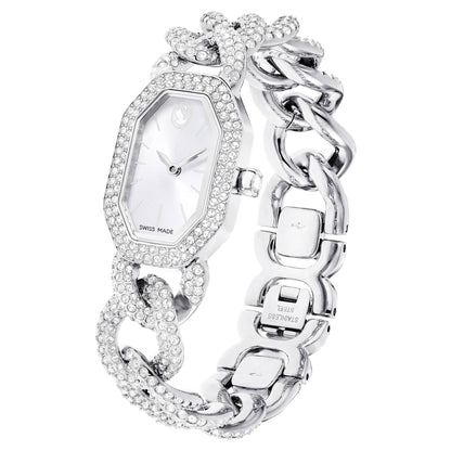 Reloj Dextera Chain, Fabricado en Suiza, Tono plateado, Acero inoxidable